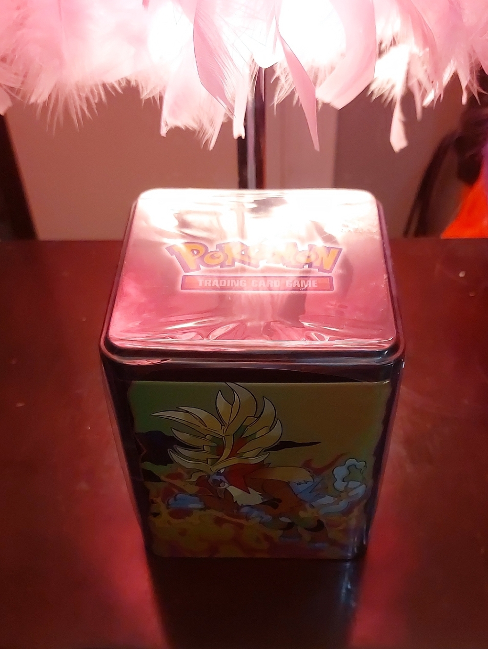Pokemon Trading Card Game Tin - Red and Yellow Legendary Design